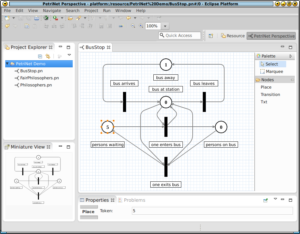 Petri Net Model Screenshot